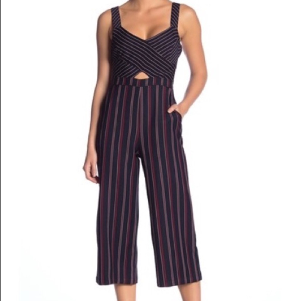 NWT: BCBGeneration Modern Striped Jumpsuit. 10.